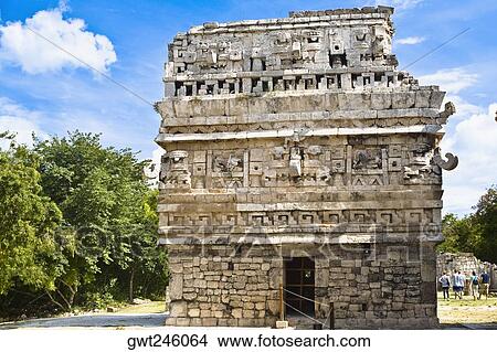 Old ruins of a building, Nun's Building, Chichen Itza, Yucatan, Mexico View Large Photo Image Picture - Old ruins of a building, Nun's Building, Chichen Itza, Yucatan, Mexico. Fotosearch
