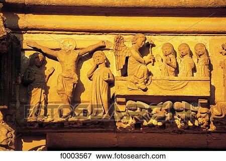 Stock Photo - basilica, church, sculpture, architecture detail, architectural detail, Christian architecture, portal. Fotosearch