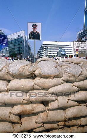 Berlin, Germany, Europe, exterior, open air, travel, travel Checkpoint Charlie View Large Photo Image Stock Photography - Berlin, Germany, Europe, exterior, open air, travel, travel Checkpoint Charlie. Fotosearch