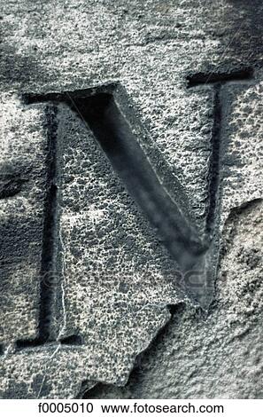 Stock Image - Black and White, typography, font, letter, type, grey. Fotosearch