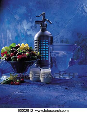 blue, kitchen utensil, yogurt, fruit, cup of fruit, carafe, aliment View Large Photo Image Stock Image - blue, kitchen utensil, yogurt, fruit, cup of fruit, carafe, aliment. Fotosearch
