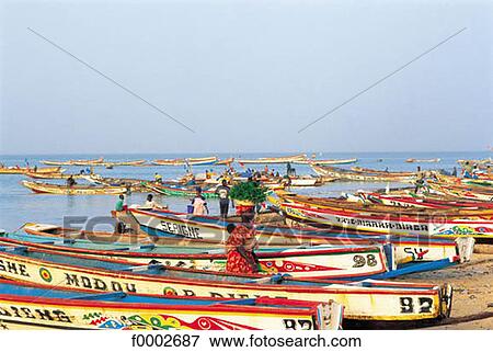 boat, beach, beaches, sea, sand, Africa, Senegal View Large Photo Image Stock Photo - boat, beach, beaches, sea, sand, Africa, Senegal. Fotosearch