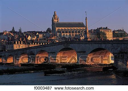 bridge, Christian architecture, town, city, cathedral, sunset, setting sun View Large Photo Image Stock Photo - bridge, Christian architecture, town, city, cathedral, sunset, setting sun. Fotosearch