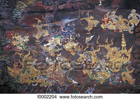 Buddhism, Asian art, Thailand, South East Asia, Asia, Bangkok, Wat Phra Keo Temple View Large Photo Image Picture - Buddhism, Asian art, Thailand, South East Asia, Asia, Bangkok, Wat Phra Keo Temple. Fotosearch