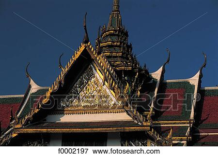 Buddhism, Thailand, South East Asia, Asia, temple, Bangkok, Wat Phra Keo Temple View Large Photo Image Stock Photo - Buddhism, Thailand, South East Asia, Asia, temple, Bangkok, Wat Phra Keo Temple. Fotosearch