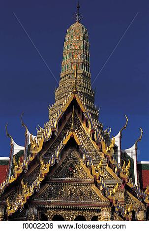 Buddhism, Thailand, South East Asia, Asia, Bangkok, Wat Phra Keo Temple View Large Photo Image Stock Photograph - Buddhism, Thailand, South East Asia, Asia, Bangkok, Wat Phra Keo Temple. Fotosearch
