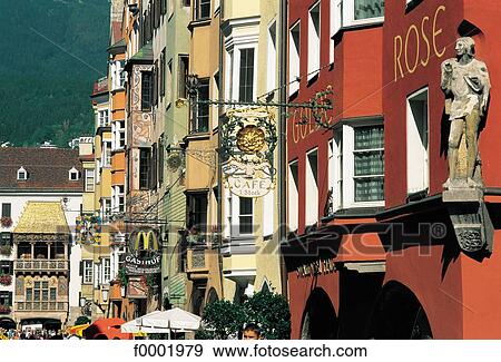 building, buildings, Austria, Europe, Innsbruck, exterior View Large Photo Image Stock Photo - building, buildings, Austria, Europe, Innsbruck, exterior. Fotosearch