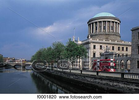 bus, river, Ireland, Europe, Dublin, exterior View Large Photo Image Stock Image - bus, river, Ireland, Europe, Dublin, exterior. Fotosearch