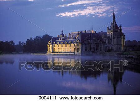 castle, reflection, reflecting, reflect, Castle of Chantilly, pool, pond View Large Photo Image Stock Image - castle, reflection, reflecting, reflect, Castle of Chantilly, pool, pond. Fotosearch