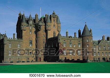 castle, Scotland, Europe, Glamis Castle, exterior, open air View Large Photo Image Stock Image - castle, Scotland, Europe, Glamis Castle, exterior, open air. Fotosearch