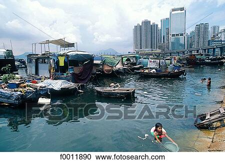 Stock Image - China, Asia, Hong Kong, travel, travel exterior, open air, building. Fotosearch