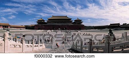 Stock Image - China, Asia, monument, Forbidden City, Beijing, exterior, open air. Fotosearch