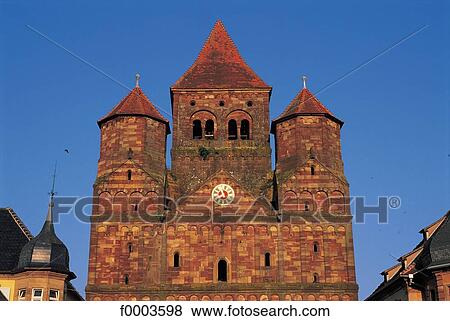 Christian architecture, church, front, Alsace, Bas Rhin, Church of Marmoutier, Europe View Large Photo Image Stock Photo - Christian architecture, church, front, Alsace, Bas Rhin, Church of Marmoutier, Europe. Fotosearch