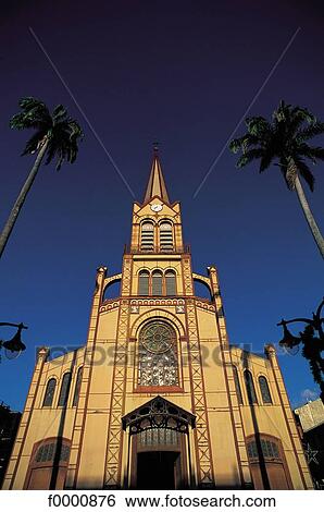 Stock Photograph - christianity, christianism, christian religion, Martinique, French West Indies, cathedral, church. Fotosearch