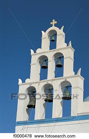 church, belfry, Greece, Europe, Cyclades, Ia, Santorini View Large Photo Image Stock Photo - church, belfry, Greece, Europe, Cyclades, Ia, Santorini. Fotosearch