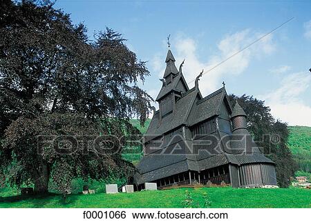 Stock Photograph - church, christianity, christianism, christian religion, Norway, Europe, Buskerud. Fotosearch