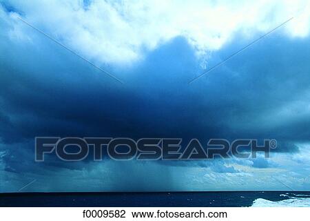 Stock Image - cloud, cloudy, clouds, sky, exterior, open air, background. Fotosearch