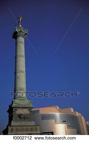 Stock Image - column, pillar, contrast, France, French, French Europe, opera. Fotosearch