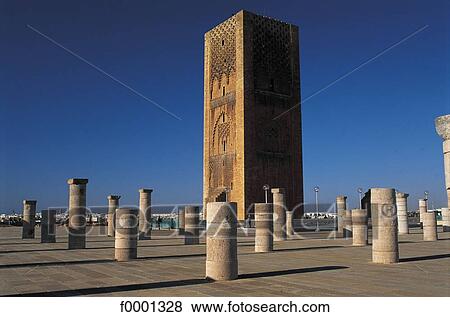 Stock Photo - column, pillar, islamic art, Islam, Morocco, Northern Africa, tower. Fotosearch