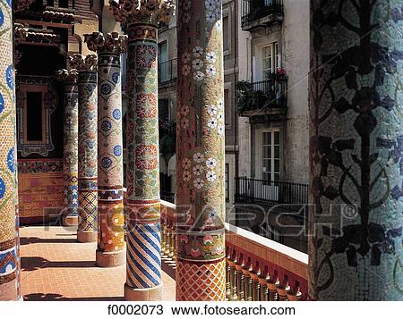 column, pillar, mosaic, Spain, Europe, Barcelona, Catalonia View Large Photo Image Stock Image - column, pillar, mosaic, Spain, Europe, Barcelona, Catalonia. Fotosearch
