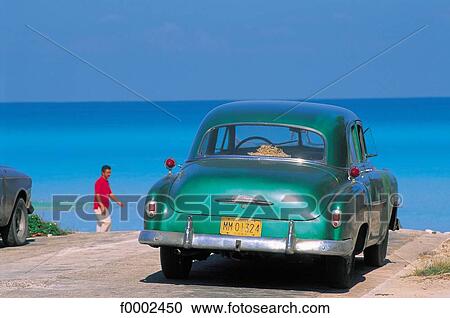 Cuba, car, sea, Caribbean, Varadero, car View Large Photo Image Stock Image - Cuba, car, sea, Caribbean, Varadero, car. Fotosearch