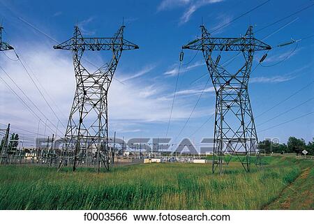 electricity, energy, pylon, high voltage, industry, Alsace, Power station View Large Photo Image Stock Photograph - electricity, energy, pylon, high voltage, industry, Alsace, Power station. Fotosearch
