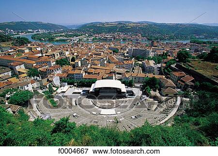 Stock Photo - Europe, France, French, French temple, antiquity, vestige, ruin. Fotosearch