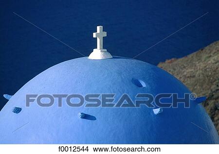 Picture - Europe, Greece, Cyclades, Santorini, Thera, Ia, travel. Fotosearch