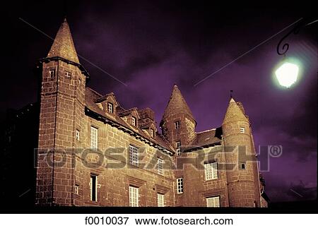 Stock Photo - Europe, travel, travel France, French, French horizontal, Auvergne, exterior. Fotosearch