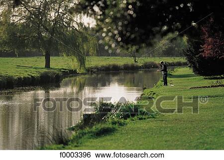 Europe, United Kingdom, England, Britain, brook, fisherman, Kent View Large Photo Image Stock Photograph - Europe, United Kingdom, England, Britain, brook, fisherman, Kent. Fotosearch