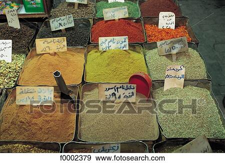 exterior, market, spice, Middle East, stSyria, aliment View Large Photo Image Stock Photo - exterior, market, spice, Middle East, stSyria, aliment. Fotosearch