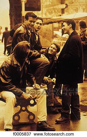 exterior, open air, group, friendfriend, friends, teenage boy, boy View Large Photo Image Stock Photo - exterior, open air, group, friendfriend, friends, teenage boy, boy. Fotosearch