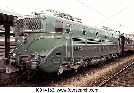 Stock Image - exterior, open air, History, historic, historical, train. Fotosearch