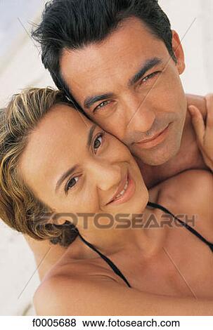 Stock Photo - exterior, open air, people, portrait, portraits, look. Fotosearch