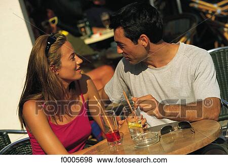Stock Photo - exterior, open air, people, relaxation, relax, relaxing. Fotosearch