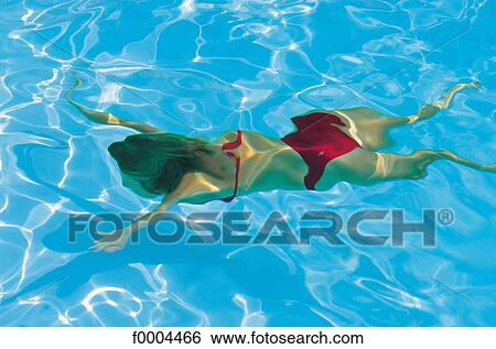 Stock Photograph - exterior, open air, people, woman, women, swim. Fotosearch