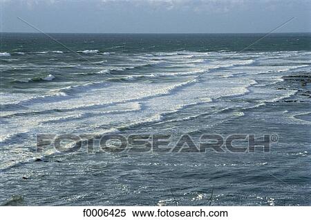 Stock Photography - exterior, open air, water, sea, wave, grey. Fotosearch