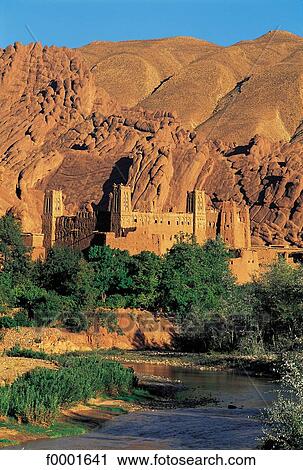 Stock Image - fortress, citadel, village, landscape, landscapes, scene, scenery. Fotosearch