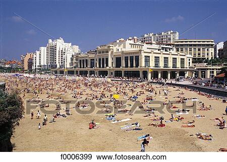 France, French, French Biarritz, Europe, Aquitaine, exterior View Large Photo Image Stock Photo - France, French, French Biarritz, Europe, Aquitaine, exterior. Fotosearch