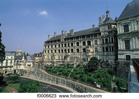Stock Image - France, French, French Europe, Centre, castle, travel, travel exterior. Fotosearch