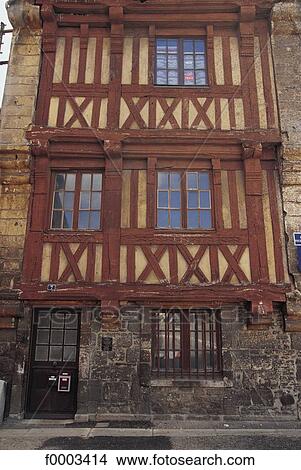 France, French, French Europe, front, half timbered, traditional dwelling, Argentan View Large Photo Image Picture - France, French, French Europe, front, half timbered, traditional dwelling, Argentan. Fotosearch