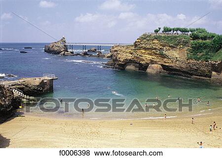 Stock Photo - France, French, French Europe, Biarritz, Aquitaine, exterior. Fotosearch