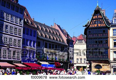 Stock Photo - French exterior, Bas Rhin, French, France, Europe, open air, Alsace. Fotosearch