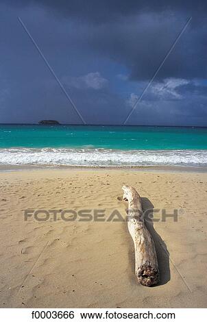 Stock Photograph - French West Indies, beach, beaches, sea, sand, wave, sea. Fotosearch