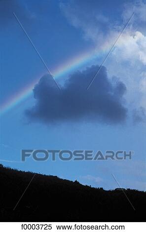 Stock Photography - French West Indies, Guadeloupe, sky, cloud, cloudy, clouds, rainbow. Fotosearch