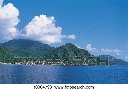 French West Indies, island, sea, mountain, mountains, Dominica View Large Photo Image Stock Photo - French West Indies, island, sea, mountain, mountains, Dominica. Fotosearch