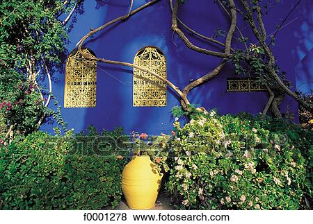 front, Morocco, Northern Africa, Garden of Majorelle, Marrakesh, window, moucharabieh View Large Photo Image Stock Photo - front, Morocco, Northern Africa, Garden of Majorelle, Marrakesh, window, moucharabieh. Fotosearch