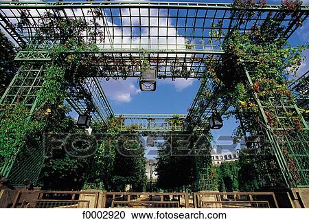 Stock Image - garden, Les Halles, Europe, France, French, French Ile de France, Paris. Fotosearch