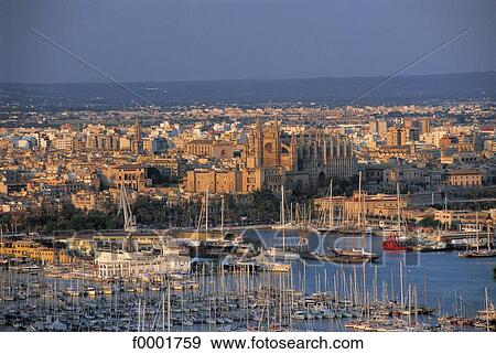 general view, harbour, Balearic Islands, Spain, Europe, Majorca, Palma View Large Photo Image Stock Photo - general view, harbour, Balearic Islands, Spain, Europe, Majorca, Palma. Fotosearch