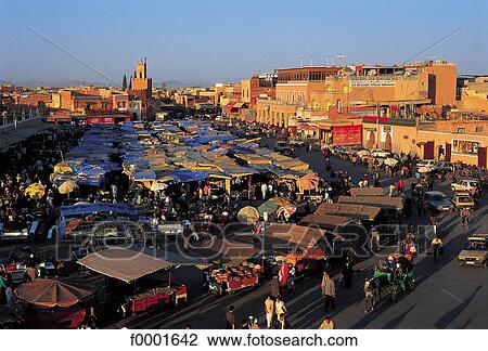 general view, Morocco, Northern Africa, Marrakesh, Jemaa El Fna Square, square View Large Photo Image Stock Image - general view, Morocco, Northern Africa, Marrakesh, Jemaa El Fna Square, square. Fotosearch